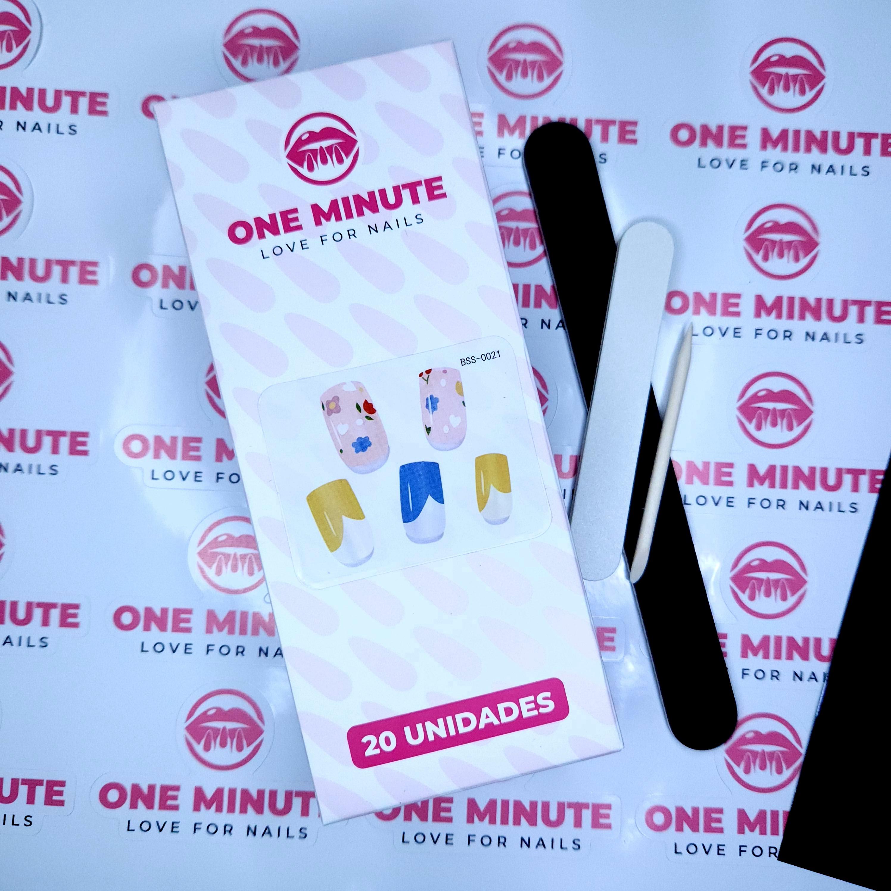 One Minute - Uñas Gel Semicuradas Diseño 021