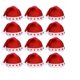 thumbnail image 1 of Pack 12 Gorro Navideño Con Luz Viejo Pascuero Adorno Navidad, 1 of 4