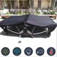 thumbnail image 2 of Cubiertas De Polvo De Mesa De Ping Pong Gris Hielo Tela De Oxford Impermeable Al Aire Libre Vento De Lluvia Sol Resistente A Los Rayos Uv Cubierta De Almacenamiento De Mesa De Tenis De Uso P, 2 of 3