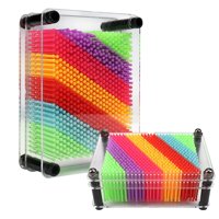 Pin Art Toy Zzf-Lya 3D De Plástico Colorido Para Niños