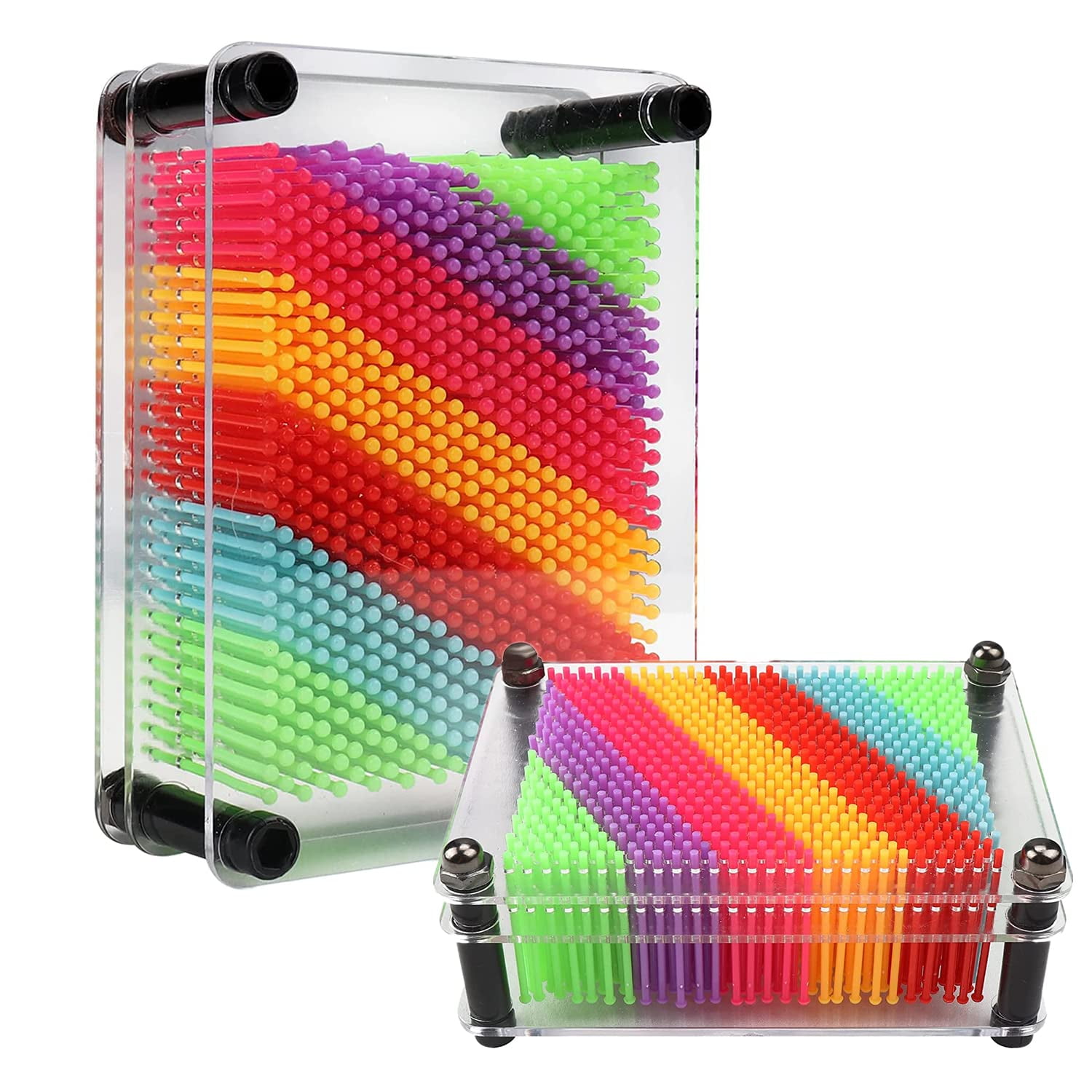 Pin Art Toy Zzf-lya 3d De Plástico Colorido Para Niños