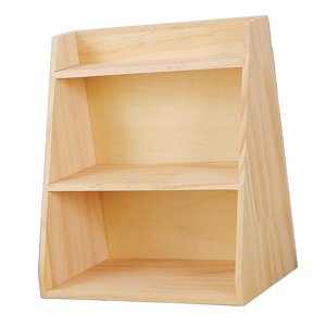 Magideal - Estantes De Madera De 3 Capas Soporte Duradero Para Artículos Diversos Escritorio De Oficina De Usos Múltiples Organizador De Madera Caja De Papelería