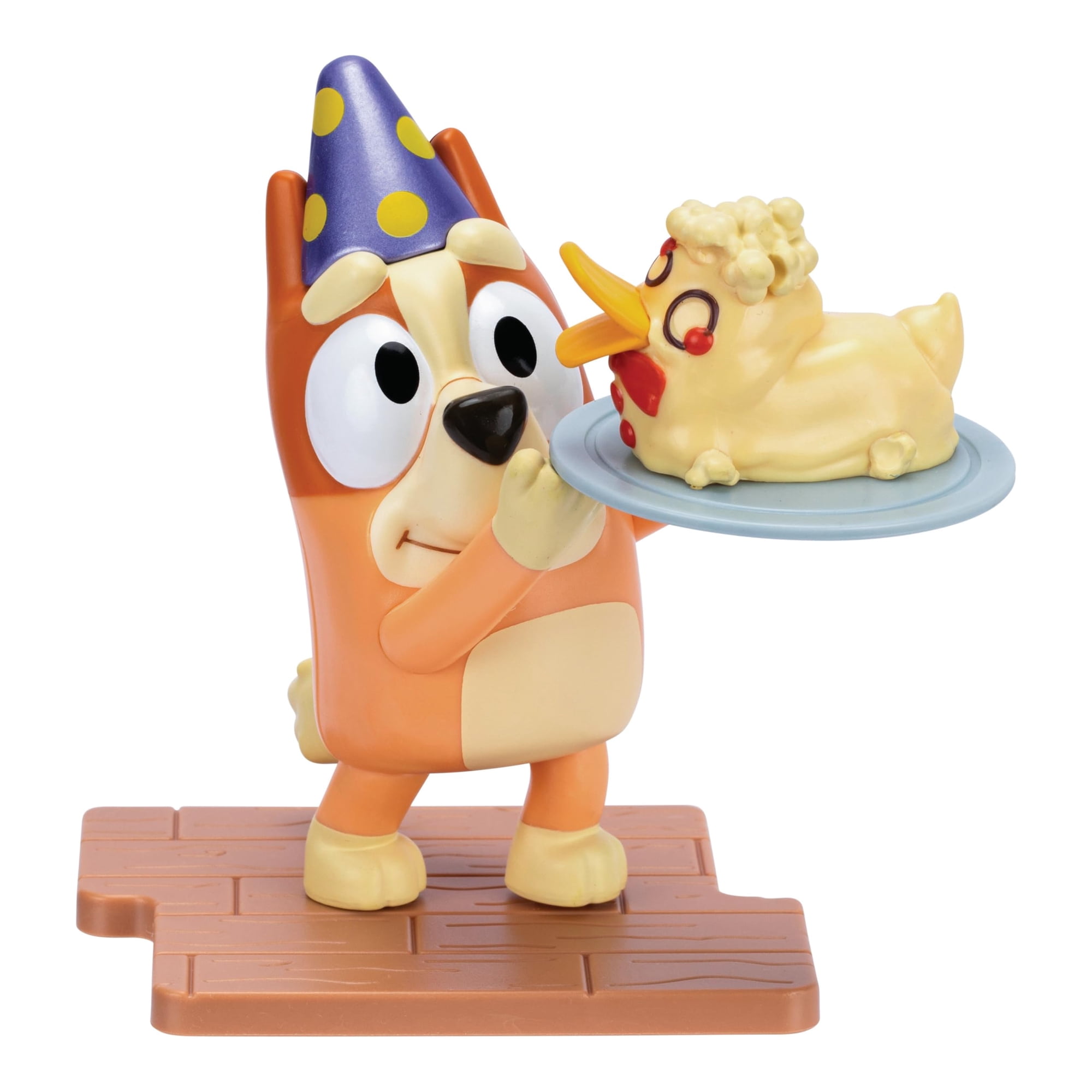 Figura Bluey Bingo Postre 12,7 Cm Acabado Metálico