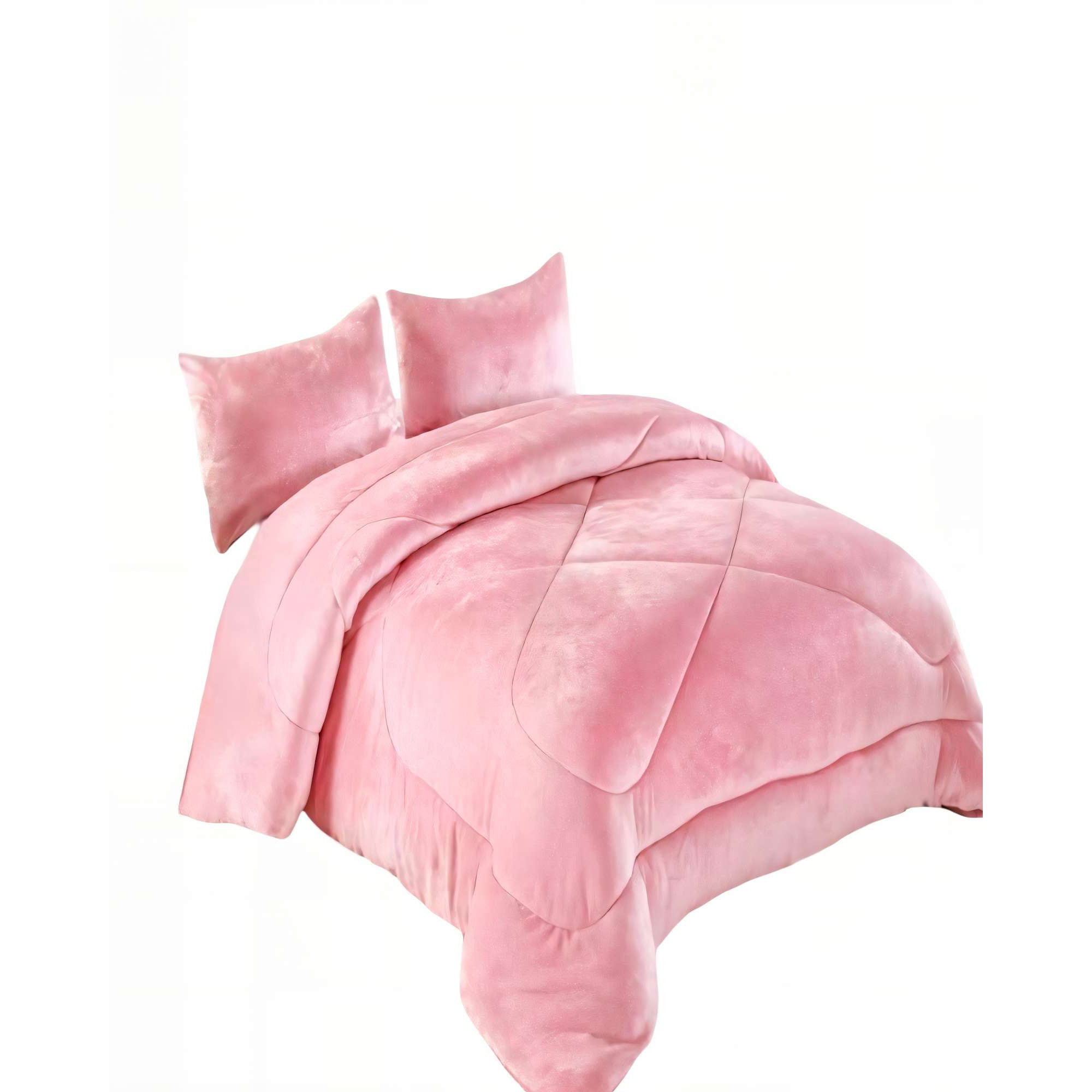 Genérico - Plumon Chiporro De Invierno Premium 2 Plaza Color Rosado