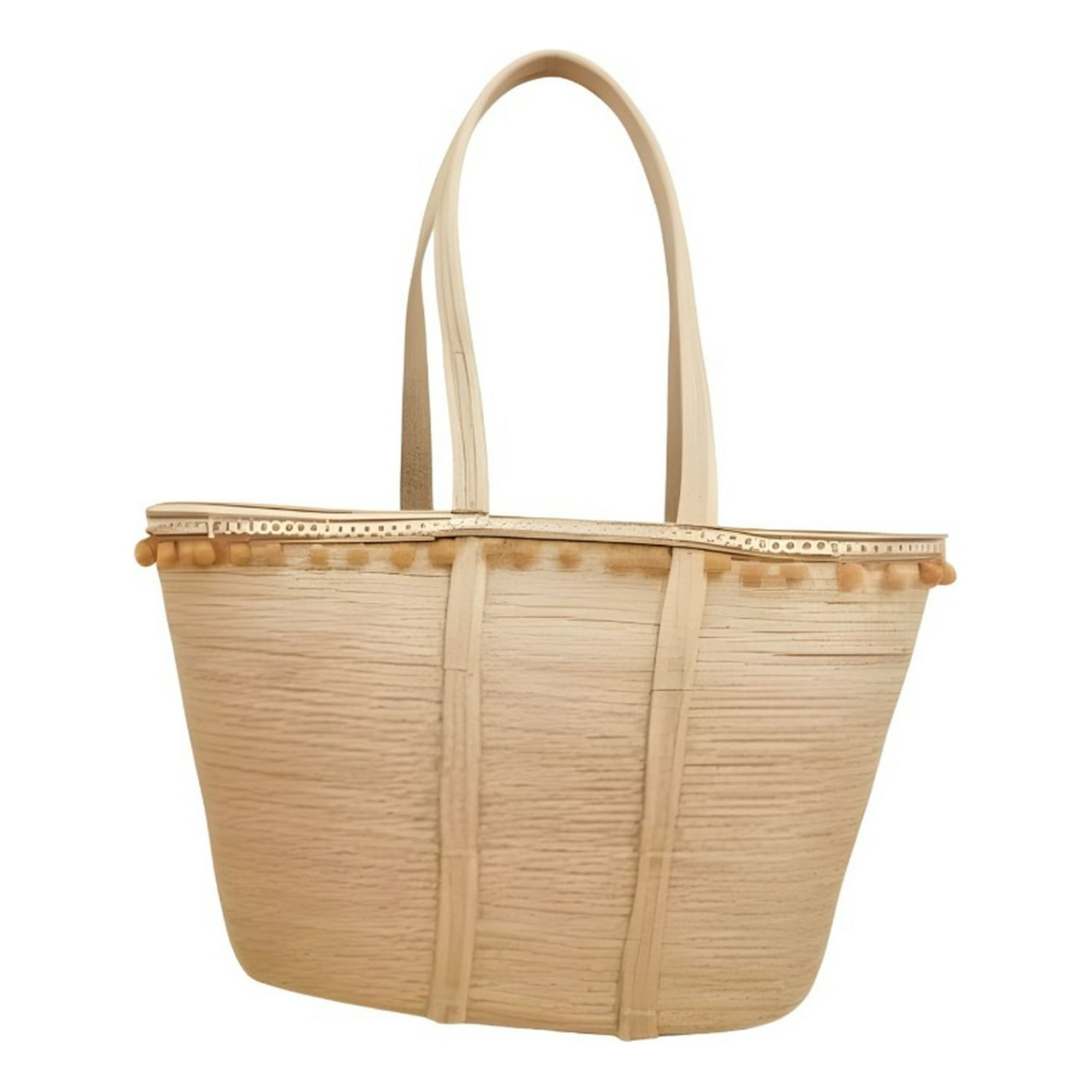 Genérico - Cartera Moderna Bolso Casual Pompones Asas Largas Jhn