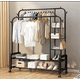 thumbnail image 1 of Perchero Metálico 58 kilos Doble Barra Closet Exhibición Color Negro, 1 of 2