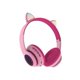 thumbnail image 1 of Audífonos Bluetooth con Orejas de Gato LED, Micrófono, Entrada Auxiliar y Micro SD Color Rosa, 1 of 6
