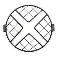 Magideal - El Protector De Malla Para Parrilla De Faro Delantero De Motocicleta De 5.75 ""Reemplaza Accesorio, Decoración, Fácil De Instalar, Pantalla De Lámpara, , Forma De X Red En Forma De X