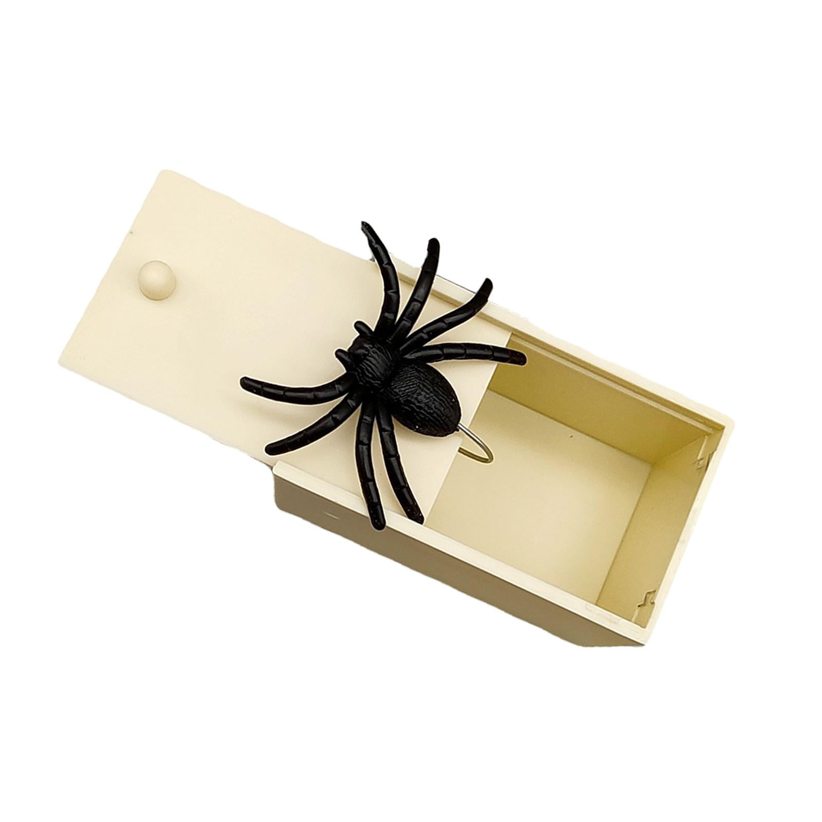 Magideal - Caja De Madera De Juguete De Miedo, Regalos Divertidos De Miedo, Cajas De Bromas Prácticas Divertidas, Sorpresa Para El Escenario Araña