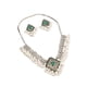 thumbnail image 5 of Conjunto De Aretes De Collar Vintage Magnífico De Moda Para Fiesta De Aniversario De Graduación Rombo Verde, 5 of 5