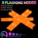 thumbnail image 4 of Bastones luminosos de espuma U-MOJOK 40 unidades naranja – 3 modos, 4 of 7