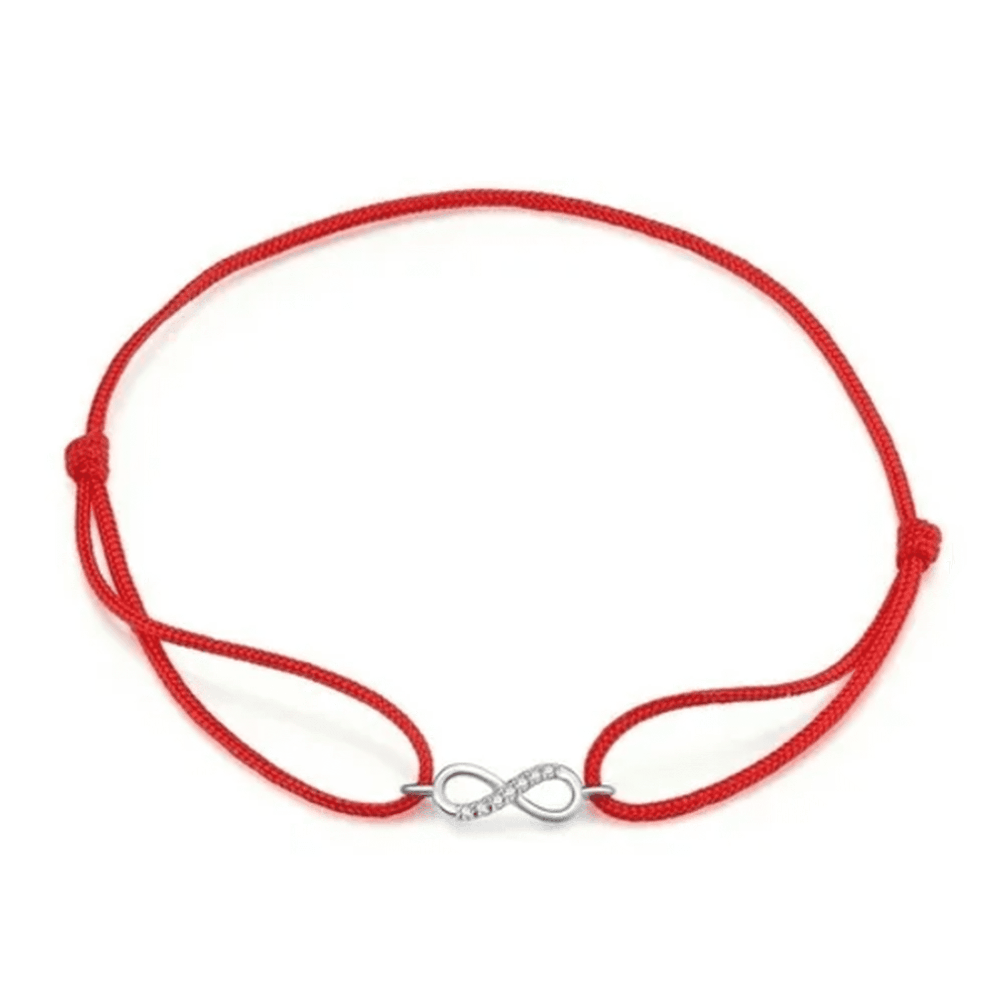 Genérico - Pulsera Plata 925 Hilo Rojo Infinito / Todojoyas