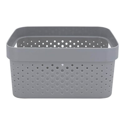 Cesta Almacenamiento 4.5L Mx04742Bl Pp Gris  Haus