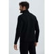 thumbnail image 3 of Polerón Hombre Half Zipper Liso Negro, 3 of 4