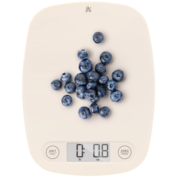 Balanza de cocina Greater Goods 5 kg 1 g Precisión Blanco Abedul