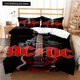 thumbnail image 1 of 2024 Fashion AC_DC Rock Band Bedding Set Boys Girls Twin Size Duvet Cover Pillowcase Bed Kids Adult Fashion Home Textiles Bed Sheets, 1 of 5