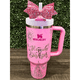 thumbnail image 2 of Vaso Térmico Princess Stanley 1,2lts | Diseño de Cinderella Belle Ariel Jasmine | Rosa Peonía, 2 of 3