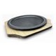 thumbnail image 1 of Bandeja Tabla Placa Para Carnes Con Base Bambu M6 Negro, 1 of 5