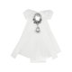 thumbnail image 1 of INSPIRA CHIC Broche de Lazo para Mujer con Cinta de Lazo de Perlas y Diamantes de Imitación, Accesorios de Corbata de Lazo, Blanco, Talla Única, 1 of 4