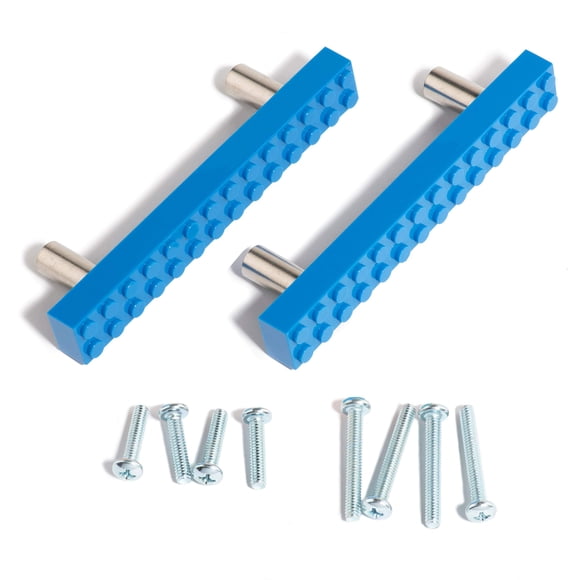 Tiradores Para Cajón De Plástico Abs Azul De 12 Cm