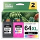 thumbnail image 1 of Cartucho de tinta Ejet 64XL negro y color para HP Envy Photo, 1 of 6