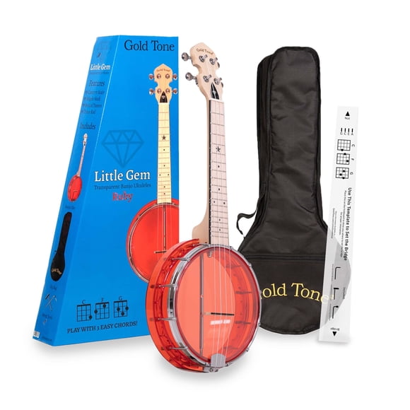 Banjo-Ukelele Gold Tone LITTLE GEM Ruby 15'' con bolsa