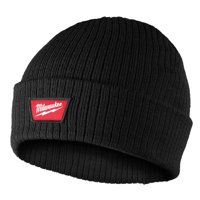 Gorro Milwaukee De Punto Canalé Con Puño Ajustable Negro