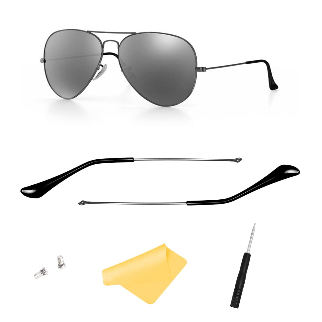 Hicycle2 - Puntas De Patillas Y Patillas De Repuesto Para Gafas Ray-ban Aviator Rb3025 3025