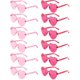 thumbnail image 1 of Gafas de sol LYMOJOR Corazón rosa pack de 12 para fiesta, 1 of 6