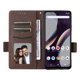thumbnail image 3 of Funda Cartera para BLU G54 Tapa Flip con Ranuras y Soporte Marrón, 3 of 5