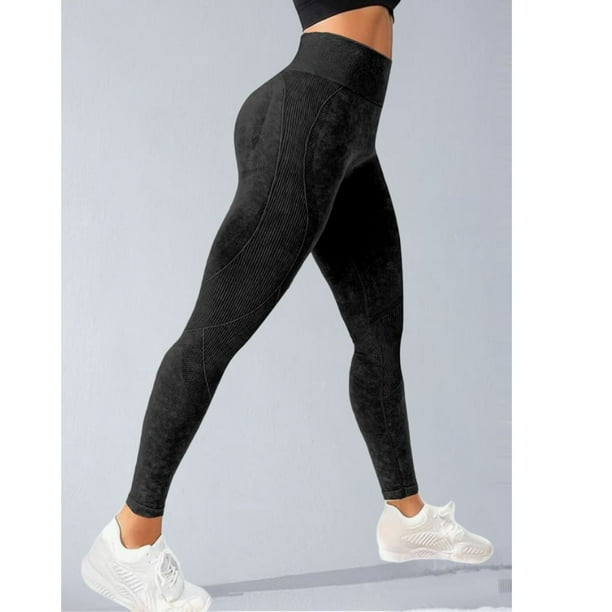 Calza Mujer Gym Fitness Deportiva Tiro Alto Levanta Cola 9001