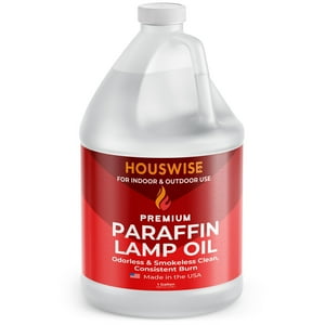 Lamp Oil Houswise Premium, Parafina Líquida De 3,78 Litros, Para Uso En Interiores