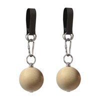 Magideal - Pelota De Escalada Con Agarre Eléctrico, Empuñaduras De Mano Para Fitness, Pelota De Escalada De Madera, Agarre De Agarre, Pelota De Tracción Para Ent Diámetro 6 Cm 1 Par