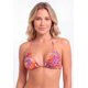 thumbnail image 1 of Bikini triangulo argolla estampado naranja Talla S, 1 of 3