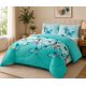 thumbnail image 2 of Cubrecama de Invierno Plush con Chiporro 2 Plazas Color Turquesa Mariposas TFYH65, 2 of 3