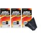 thumbnail image 1 of Batería My Battery Supplier A544 6 V paquete de 3 + paño de microfibra, 1 of 1