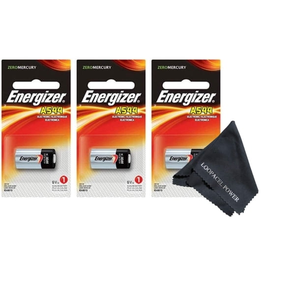 Batería My Battery Supplier A544 6 V paquete de 3 + paño de microfibra