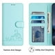 thumbnail image 4 of Funda tipo cartera FOXDOCK para Motorola Moto G24 4G/Moto G04 4G con soporte, ranuras, RFID, diseño de gato, 4 of 5