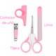 thumbnail image 3 of Set Rosa Para Cuidado Higiene Bebé 6 En 1 Cepillo Cortauñas Lima, 3 of 7