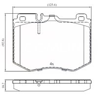 Pastillas Freno Para Auto Motaquip Lvxl1888