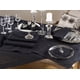 thumbnail image 3 of Mantel SARO LIFESTYLE 178 cm × 305 cm Negro con encaje de canalé, 3 of 3