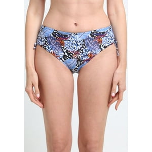 Samia - Bikini Calzón Ajustable Caderas Estampado Azul L