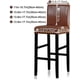 thumbnail image 3 of Fundas de terciopelo para silla de bar, lavables, elásticas y extraíbles, para sillas de comedor con respaldo giratorio corto y taburete de bar (blanco, 6 unidades) | JUNJUN, 3 of 5