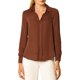 thumbnail image 2 of INSPIRE CHIC Camisas Elegantes para Mujer Cuello de Punta Manga Larga Blusa de Satén Suave Conjunto de Regreso a Clases para Maestras Marrón M, 2 of 7