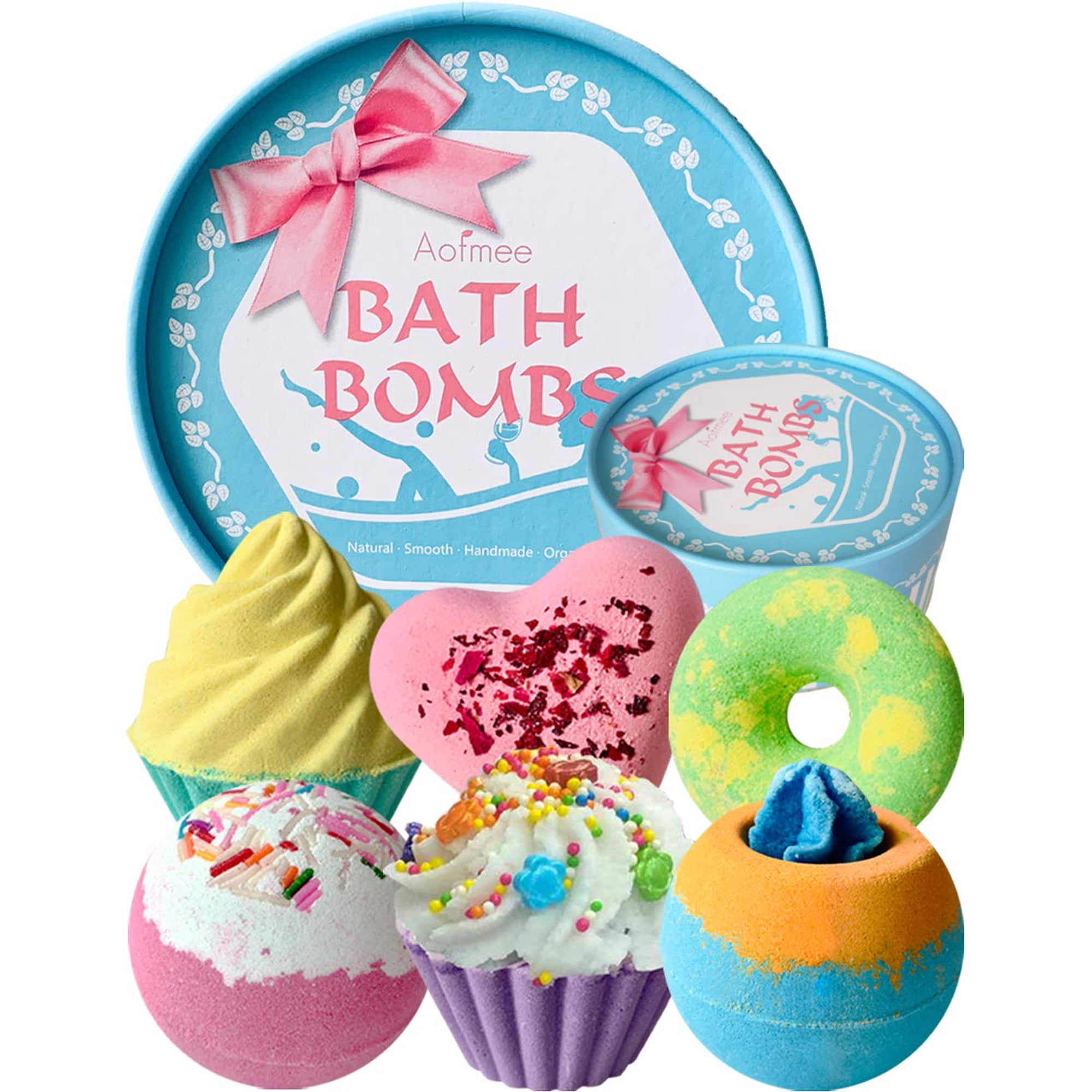 Set De Regalo Con Bombas De Baño Aofmee, Kit De Spa De Burbujas Hecho A Mano Para Mujer