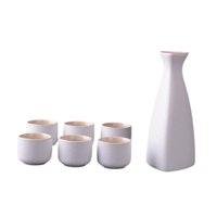 Bothyi - Cerámica Set Cups Ornament Porcelana Cerámica Para Casa De Sake Triangular