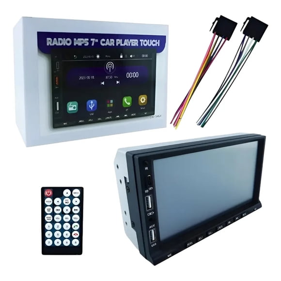 Radio para Auto 7" Touch Screen Bluetooth + CarPlay