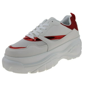 Zapatilla Terraplen Blanco/Rojo Vía Franca