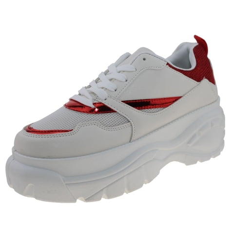 Zapatilla Terraplen Blanco/Rojo Vía Franca