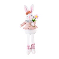 Bothyi - Conejo De Pascua De Peluche, Animal Decorativo De Peluche, Encantador Para Oficina, Cama, Dormitorio, Ropa Rosa